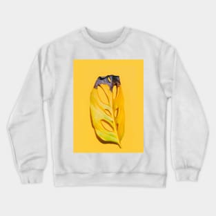 Burnt Tropical Leaf Crewneck Sweatshirt